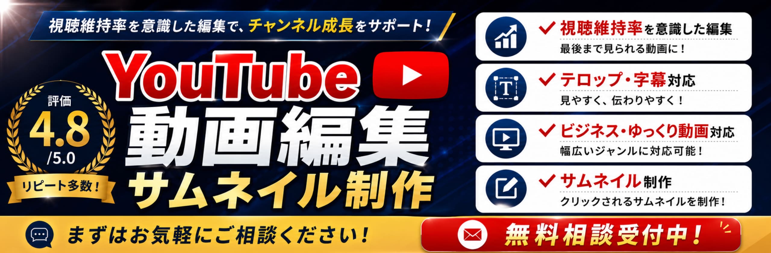 広瀬正@YouTube動画サムネイル制作のカバー画像