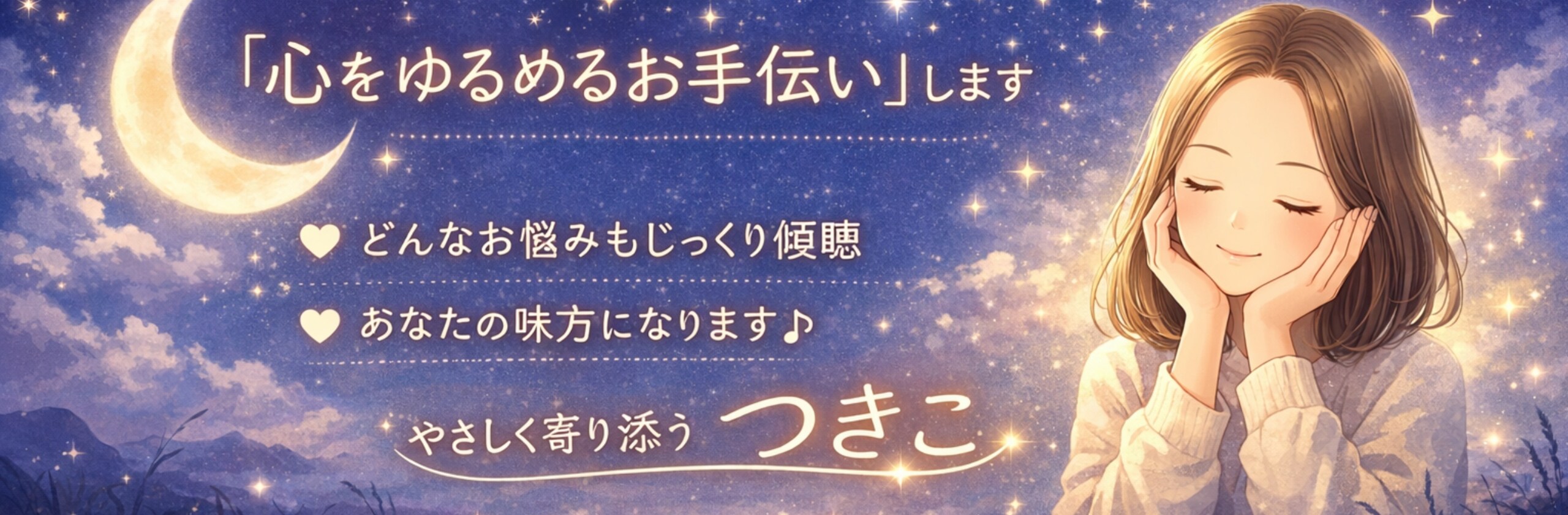 つきこ_お話聞きますのカバー画像