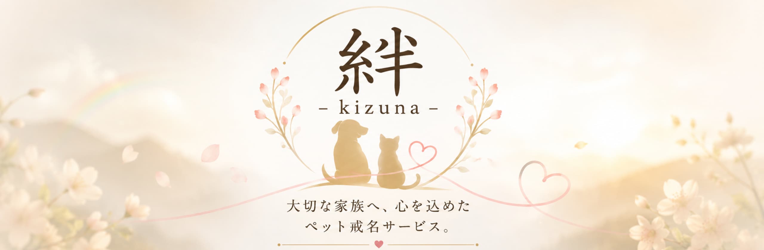 絆(kizuna)ペット戒名のカバー画像