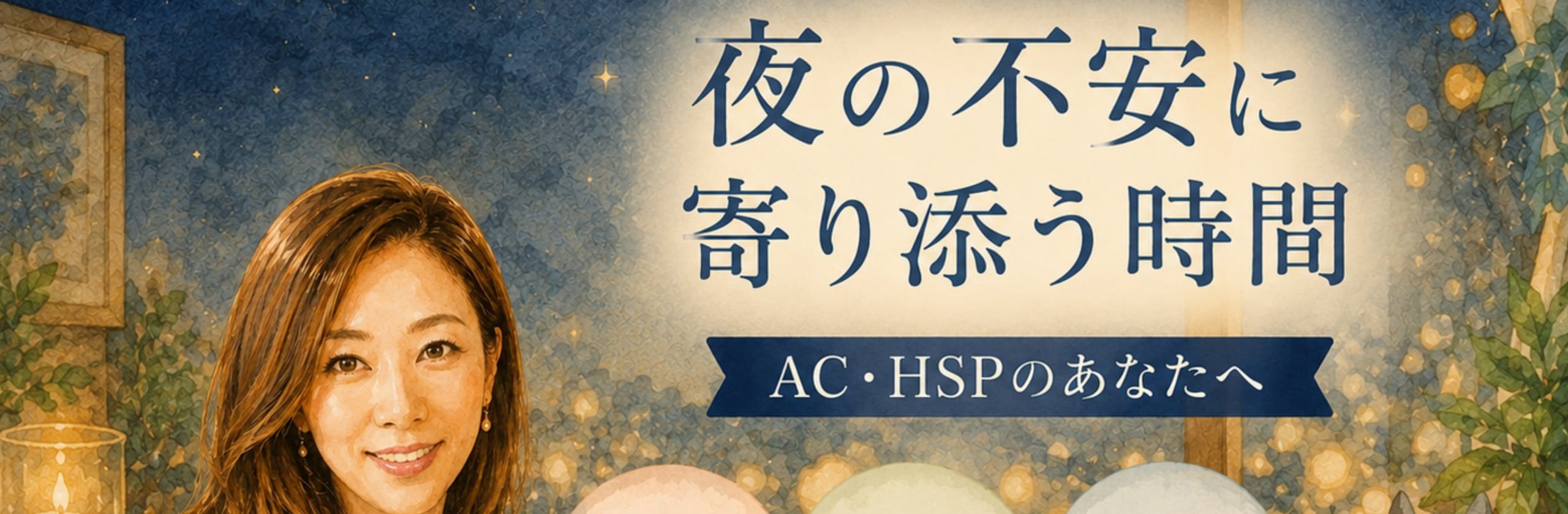 夜の不安を聴く看護師|あきのカバー画像