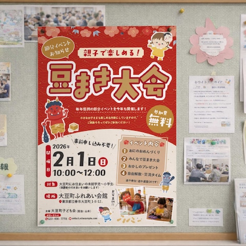 地域イベント告知ポスター