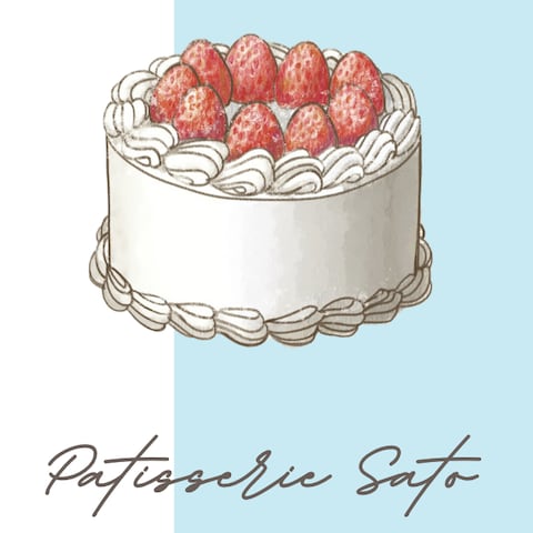 ケーキ屋さん：ショップカード