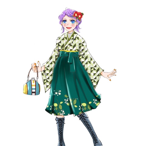 配信用イラスト・大正ロマン女子