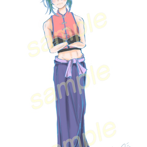 依頼イラストのラフ画