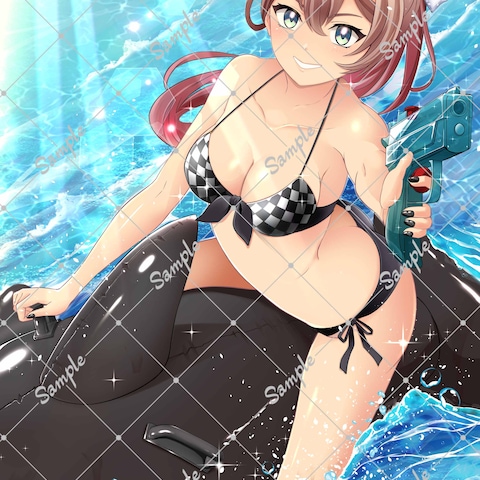 スパナS87様 水着イラスト