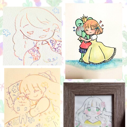 ゆるふわ系女の子イラスト