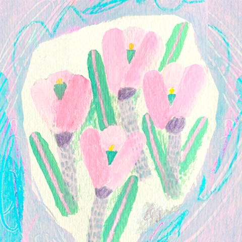 SNSアイコンイラスト（クロッカス）