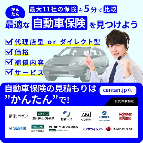 自動車保険比較会社様のバナー