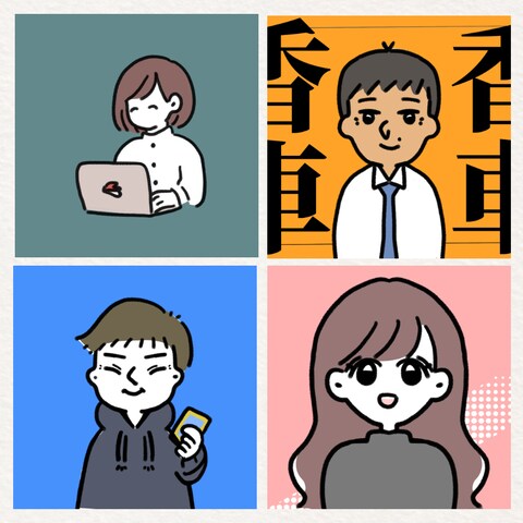 似顔絵アイコン制作事例2