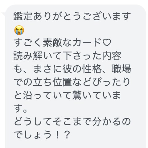 鑑定への感想