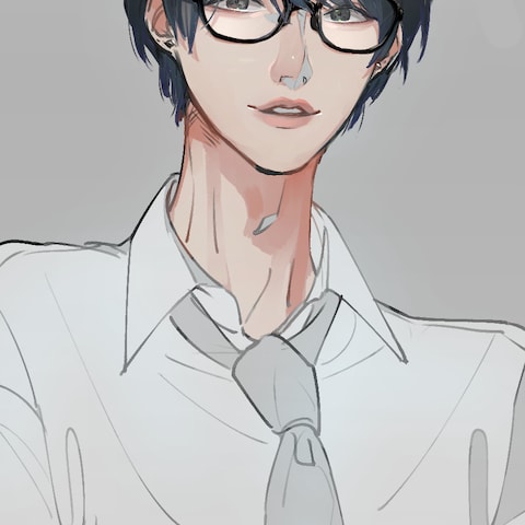 お写真から似顔絵作成