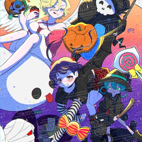 一枚絵(ハロウィン)