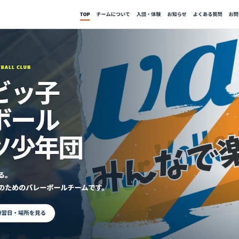 スポーツ少年団サイト｜WordPress制作