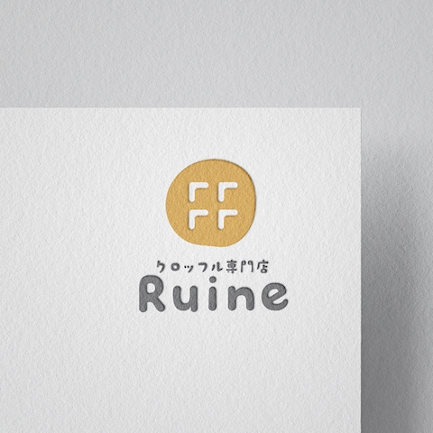 クロッフル店　ロゴデザイン事例