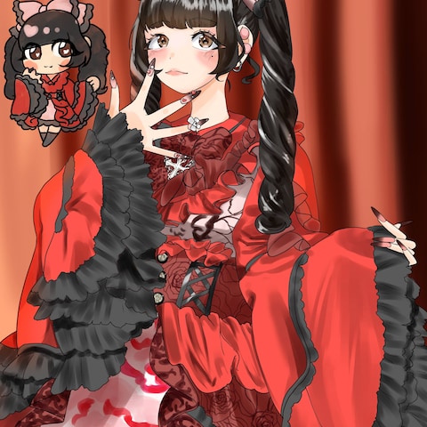 アイドルさんのファンアート