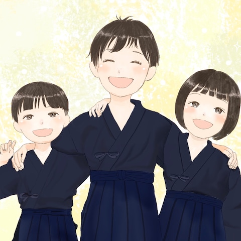 LINE背景用/ポストカード用似顔絵作成