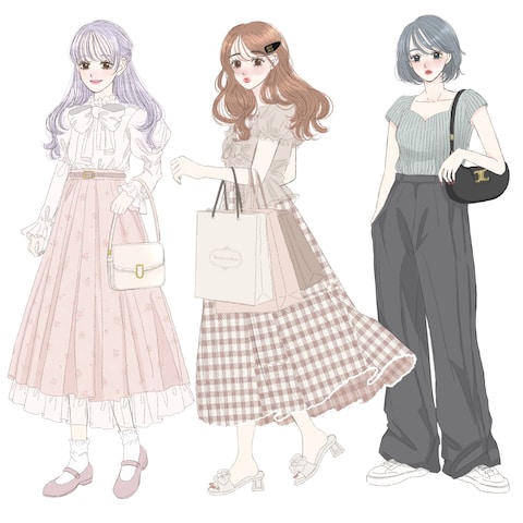 キャラクター立ち絵・ファッションイラスト