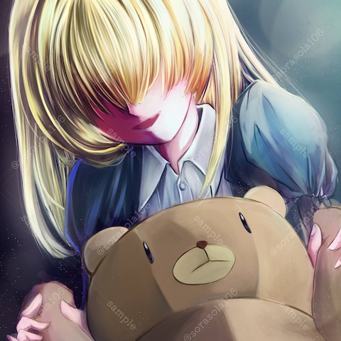 金髪目隠れ少女は何を誘う