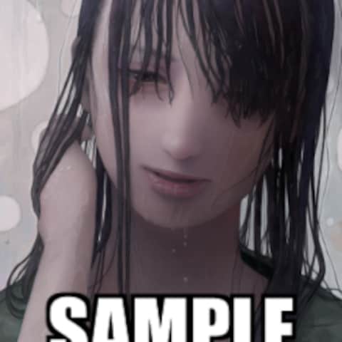 頬を伝う雨 