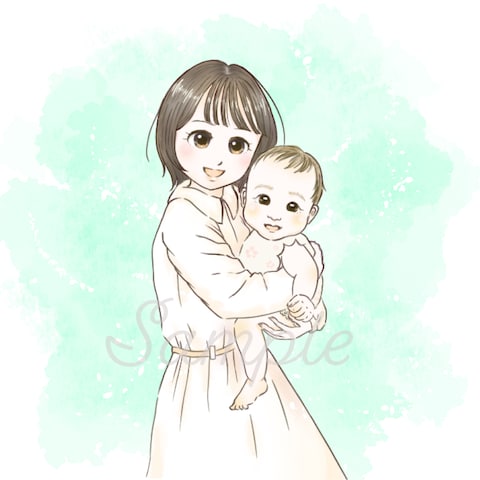 ママと赤ちゃんのアイコン