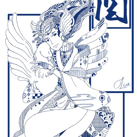 線画のイラスト作成