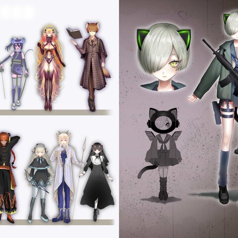 ゲーム内のキャラクターデザイン