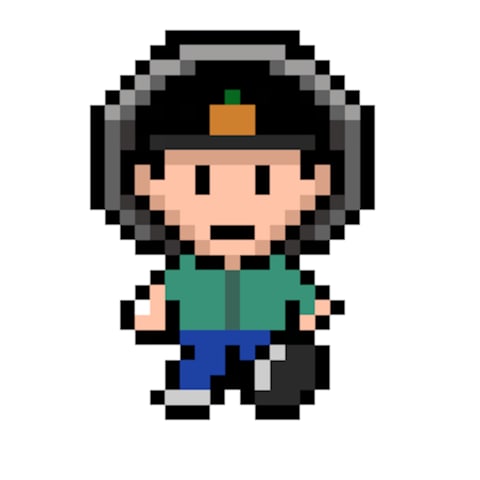 ファミコンキャラ風ドット絵作成