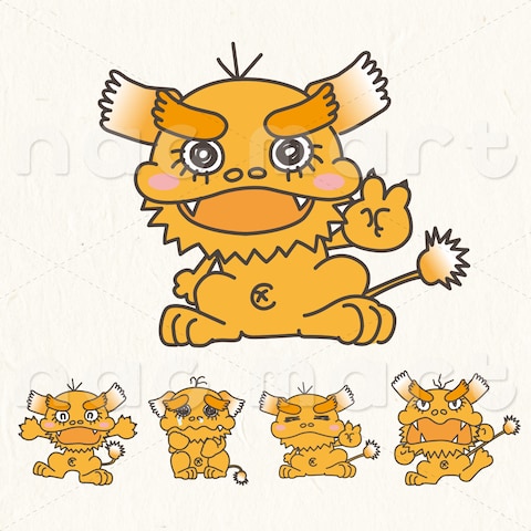 喜怒哀楽が激しいシーサーのキャラクター