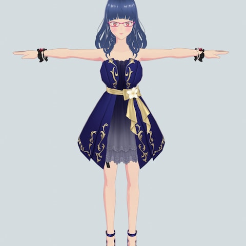 Vtuber用のVRMデ－タ－形式キャラクター