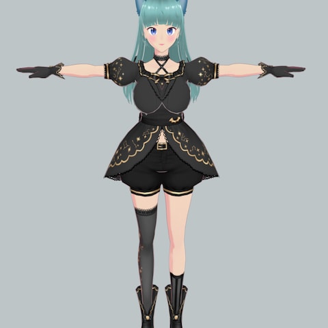 Vtuber用のVRMデ－タ－形式キャラクター