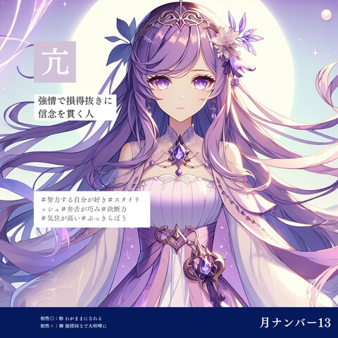 月ナンバー13