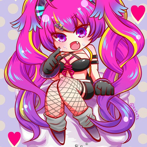 デフォルメイラスト（二次創作物）