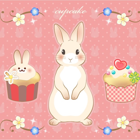 きらきらうさぎスイーツ