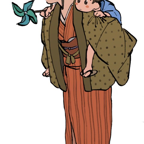 オリジナルキャラクター・カラー挿絵風