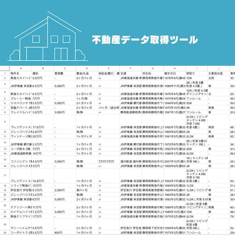 不動産データ取得ツール