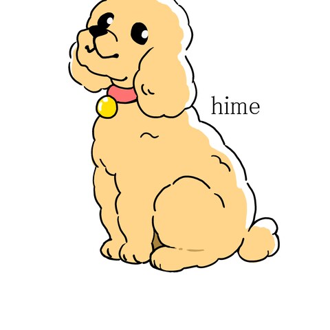 愛犬の似顔絵