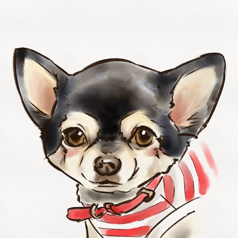 愛犬似顔絵
