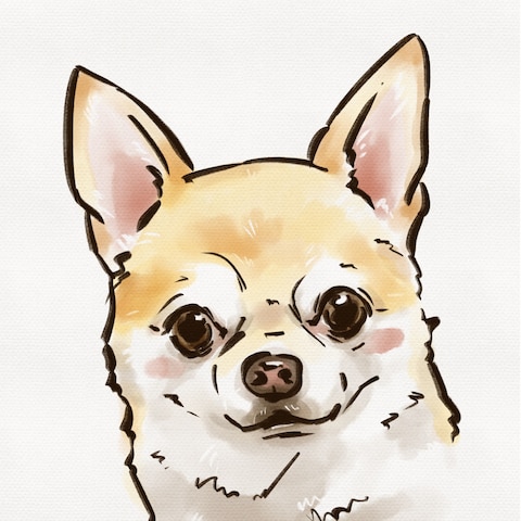 愛犬似顔絵