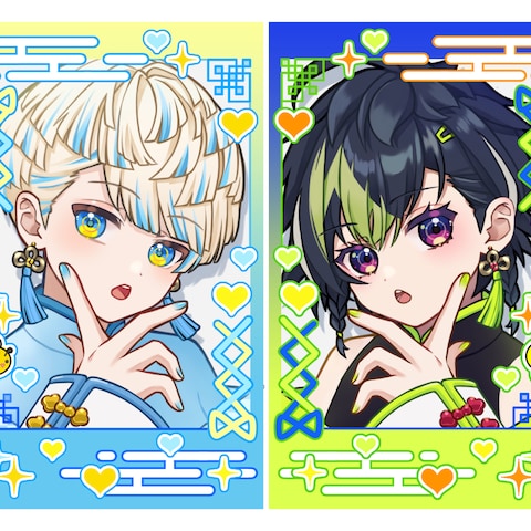 チェキ風イラスト