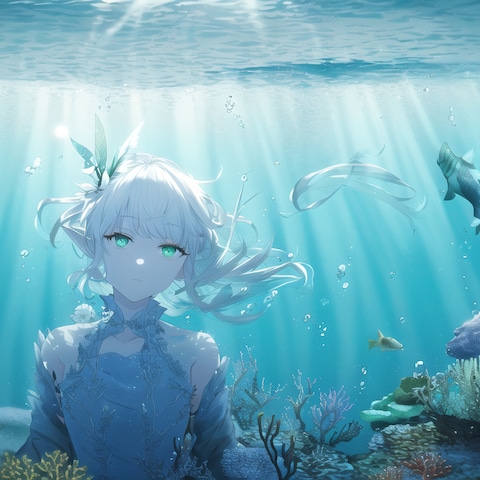 某Vtuberさんに依頼されて作成した人魚さん