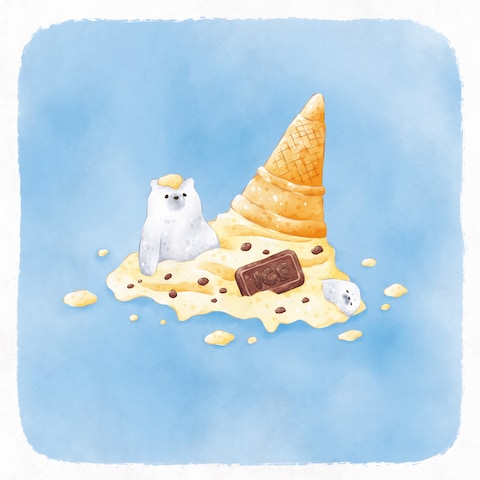 きれいめのアナログ風イラスト