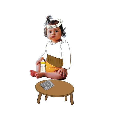 Baby面白フォト作成