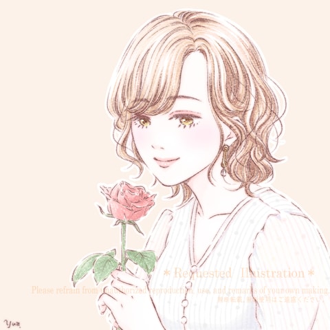 ふわっとやさしい好印象アイコンイラスト