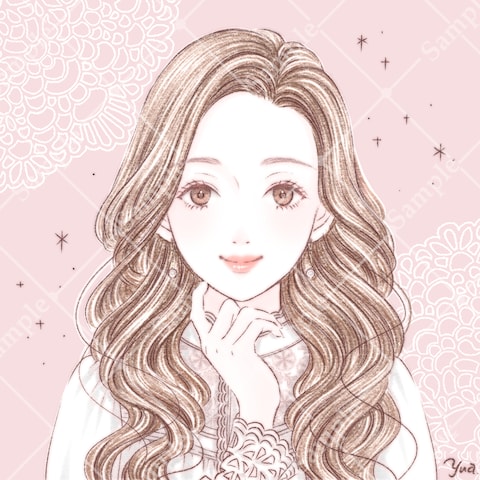 ふわっとやさしい好印象アイコンイラスト