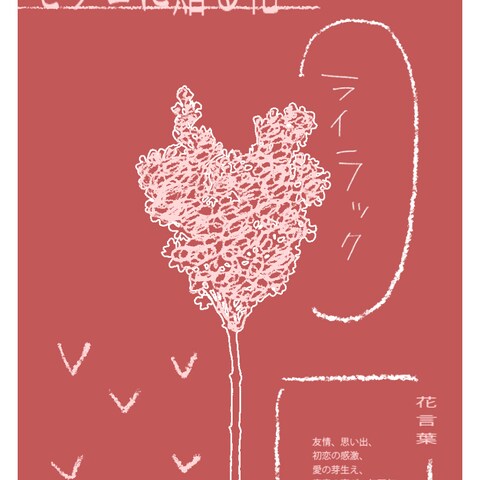 結婚式で贈る花に添えたメッセージカード（セツコ）