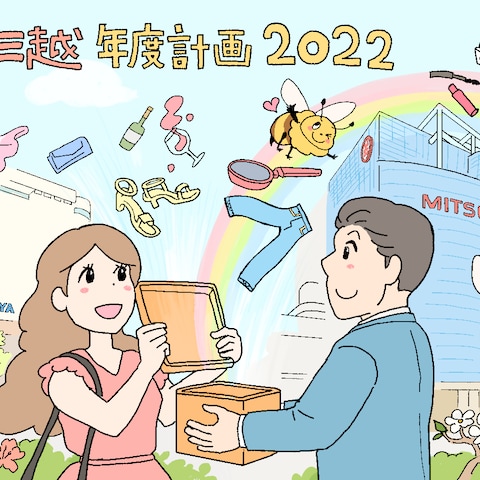岩田屋三越様 年度計画2022年イラスト