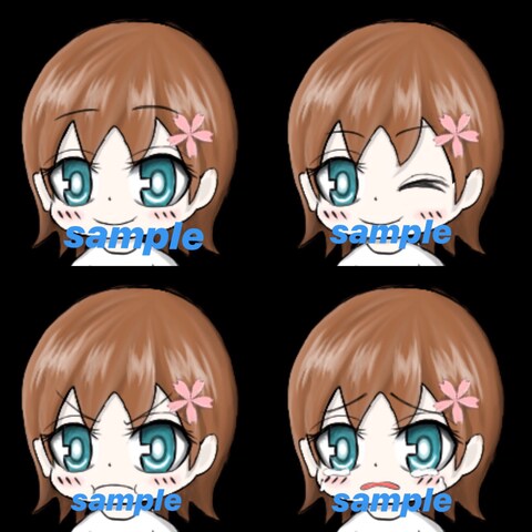 youtube用2頭身絵