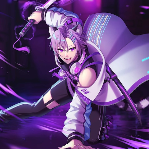 VTuber 紫蘭蒼空様 キービジュアルの制作