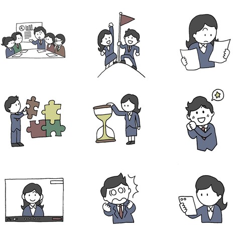 ワンポイントイラストのサンプル