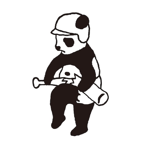 擬人化パンダのイラスト見本 10